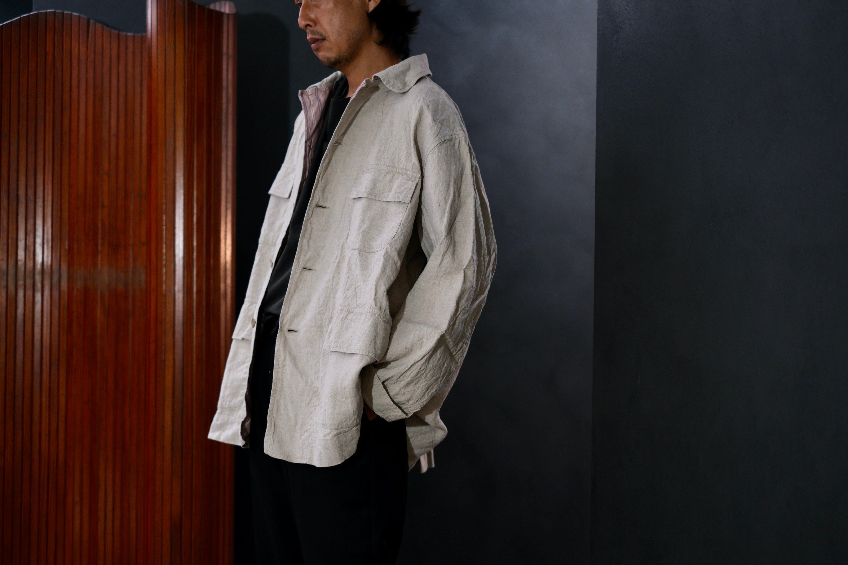 Chez VIDALENC / JACKET MONGOLUX / ANCIENT LINEN – Lister