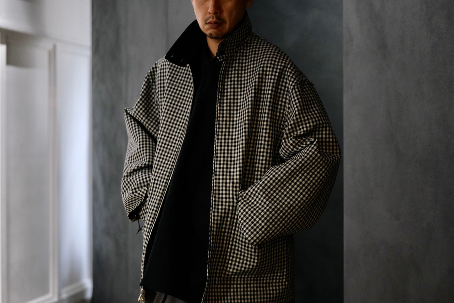 POSTELEGANT/ Cotton Rever Blouson