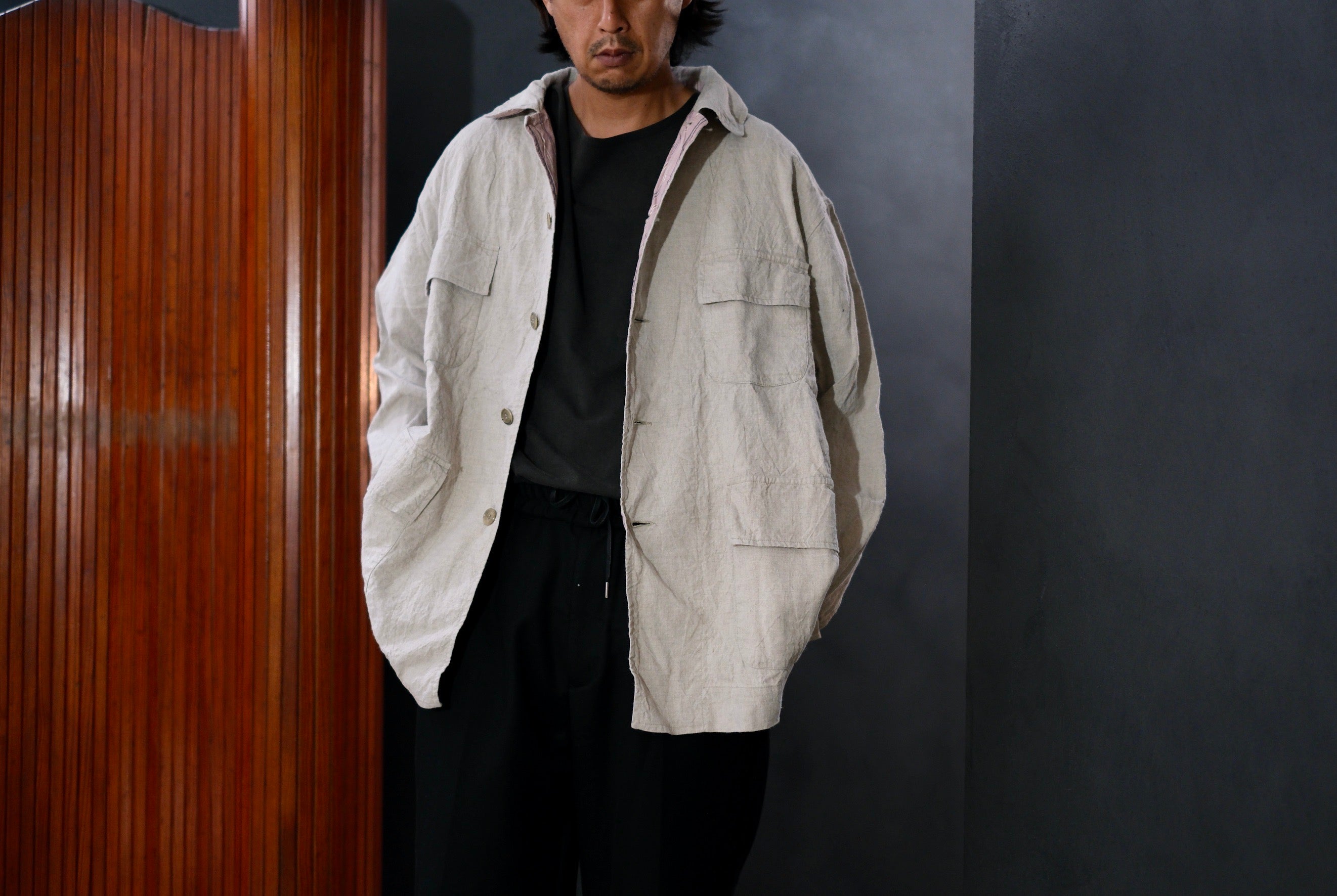 Chez VIDALENC / JACKET MONGOLUX / ANCIENT LINEN – Lister