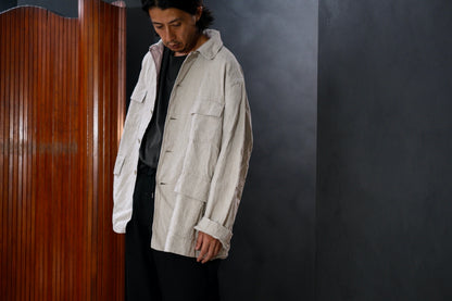 Chez VIDALENC  /  JACKET  MONGOLUX / ANCIENT LINEN