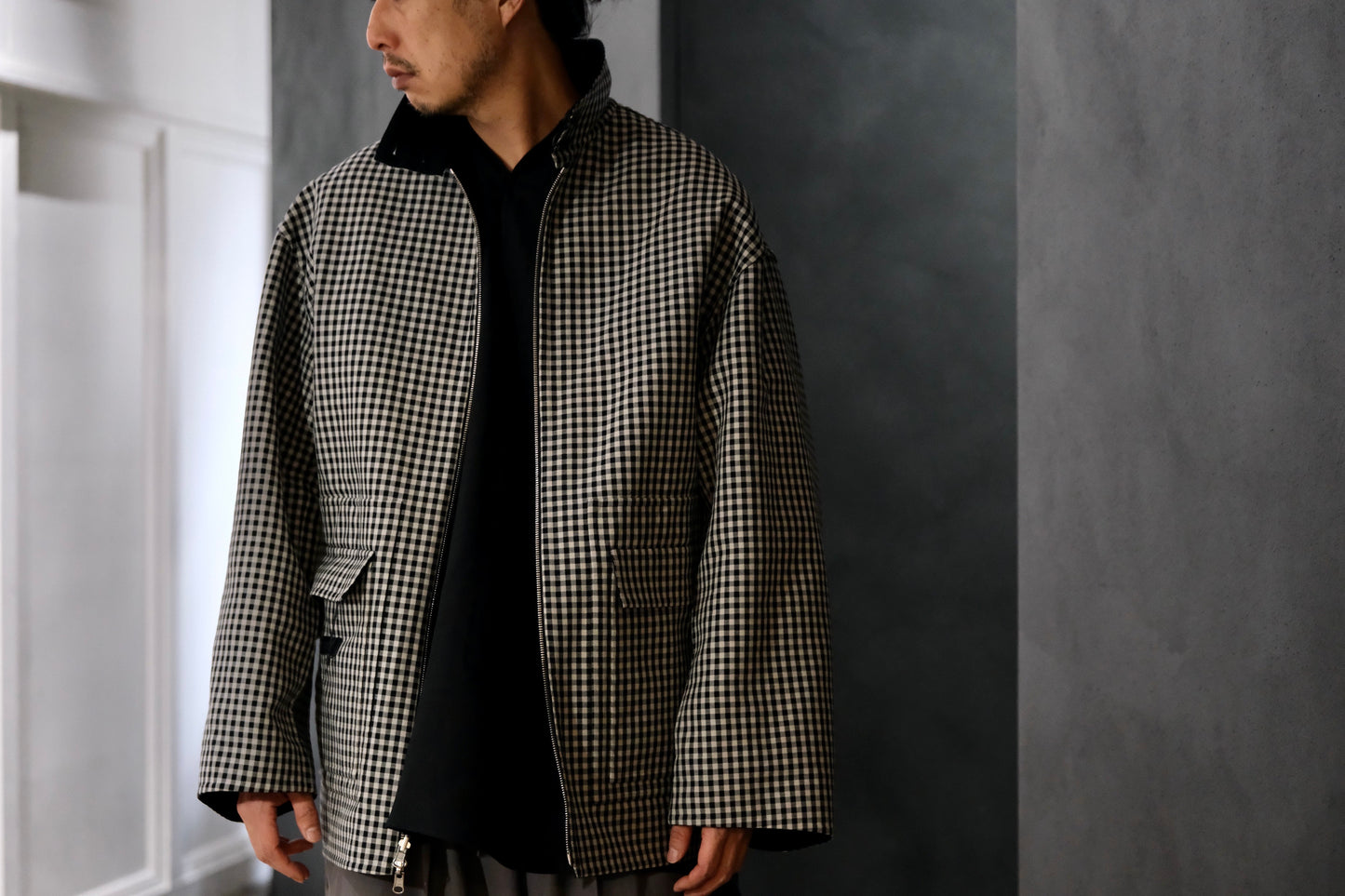 POSTELEGANT/ Cotton Rever Blouson