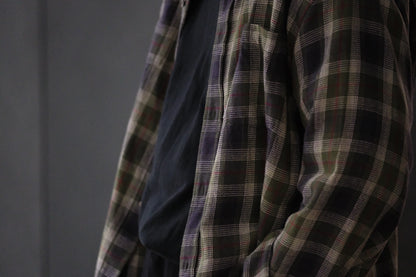 WASEW / CHECK ONE SHIRT (GREEN DAWN)