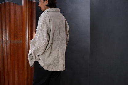 Chez VIDALENC  /  JACKET  MONGOLUX / ANCIENT LINEN