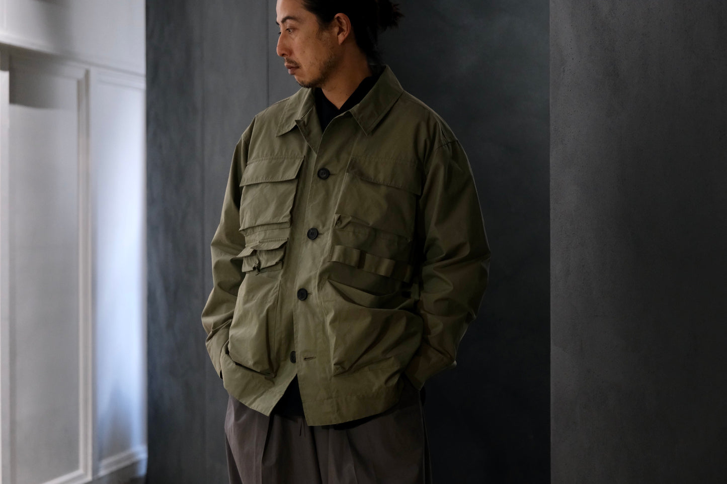 POSTELEGANT/ High Count Cotton Garden Jacket