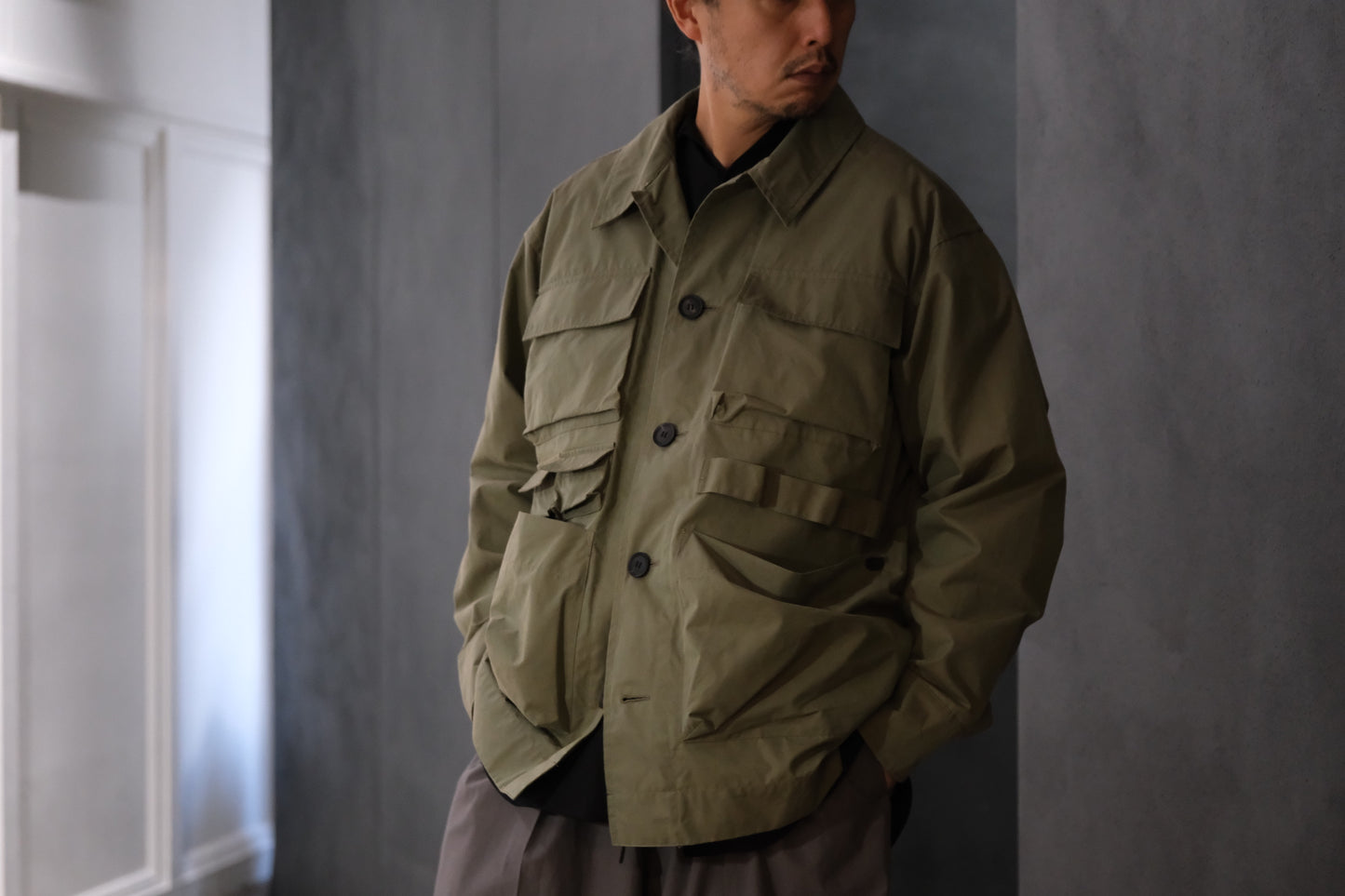 POSTELEGANT/ High Count Cotton Garden Jacket