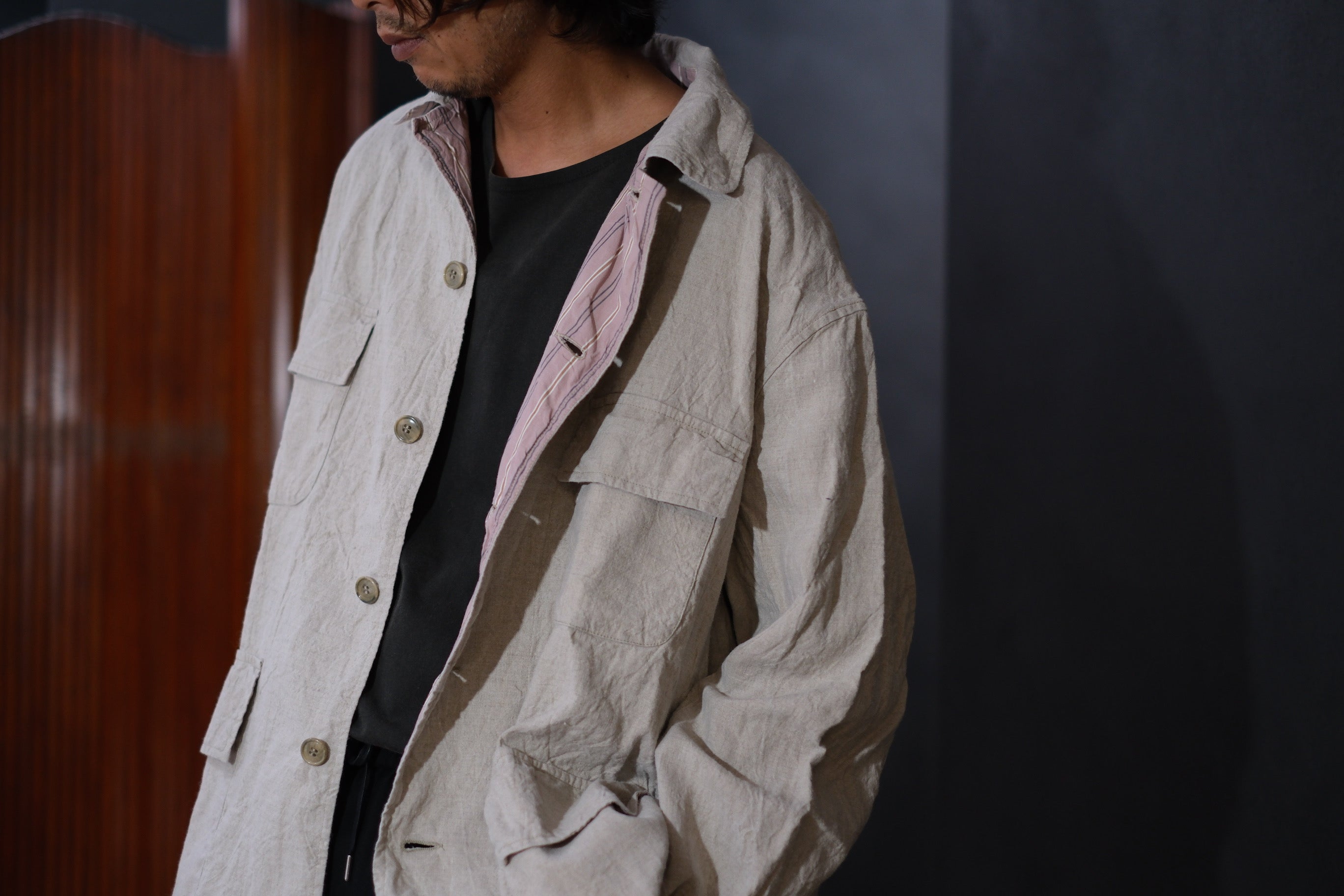 Chez VIDALENC / JACKET MONGOLUX / ANCIENT LINEN – Lister