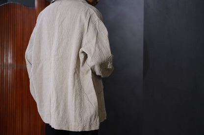 Chez VIDALENC  /  JACKET  MONGOLUX / ANCIENT LINEN