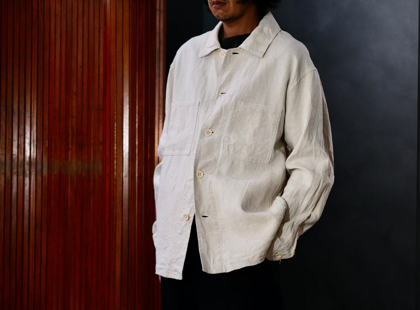 Chez VIDALENC  /  JACKET KUB /  ANTIC LINEN