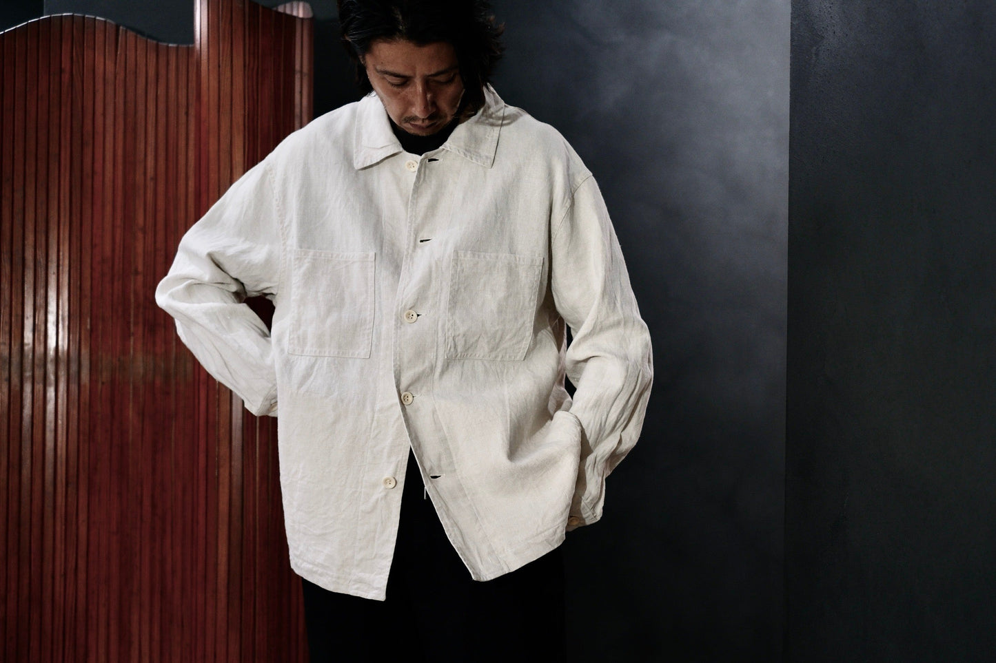 Chez VIDALENC  /  JACKET KUB /  ANTIC LINEN