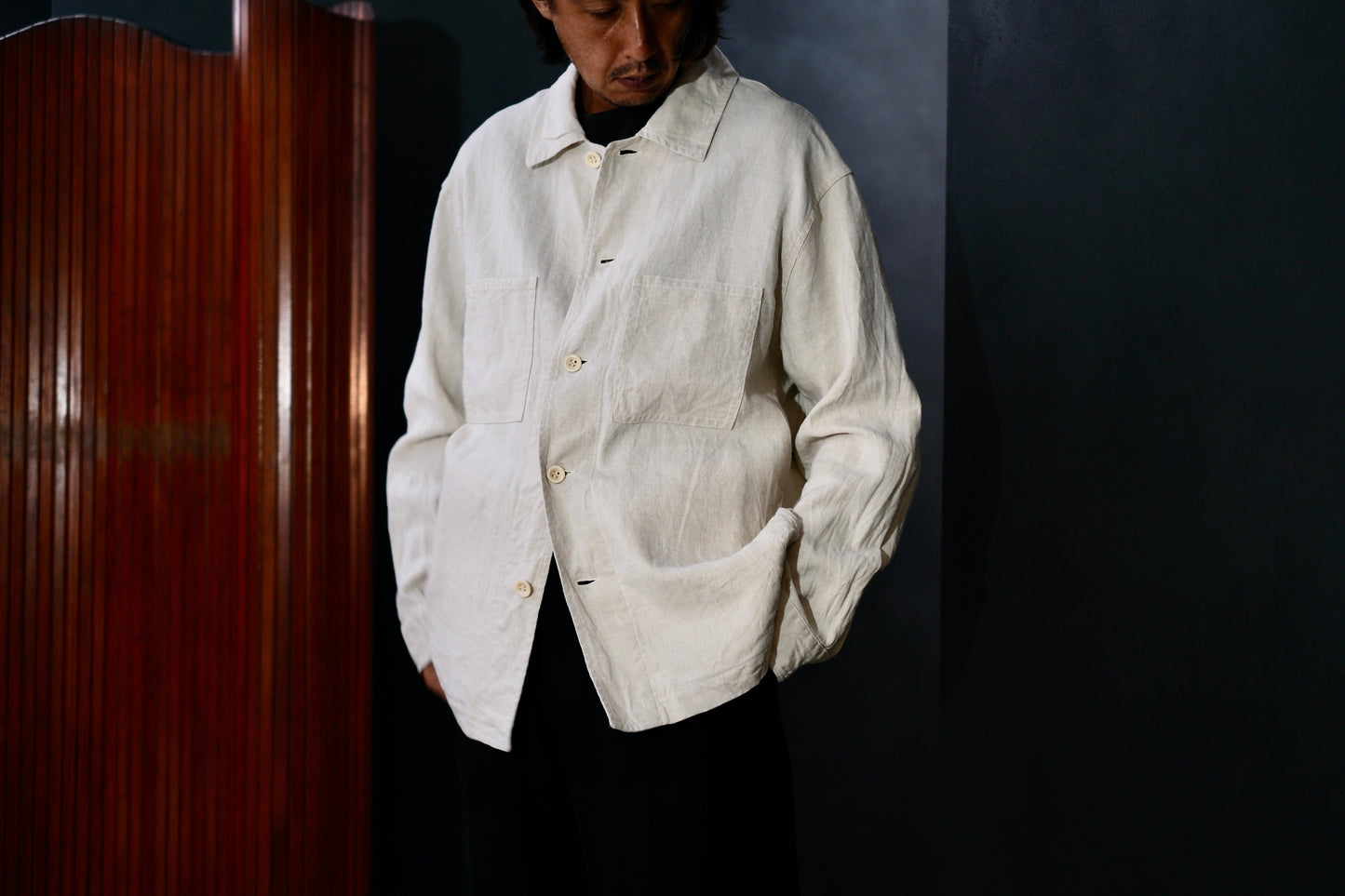 Chez VIDALENC  /  JACKET KUB /  ANTIC LINEN