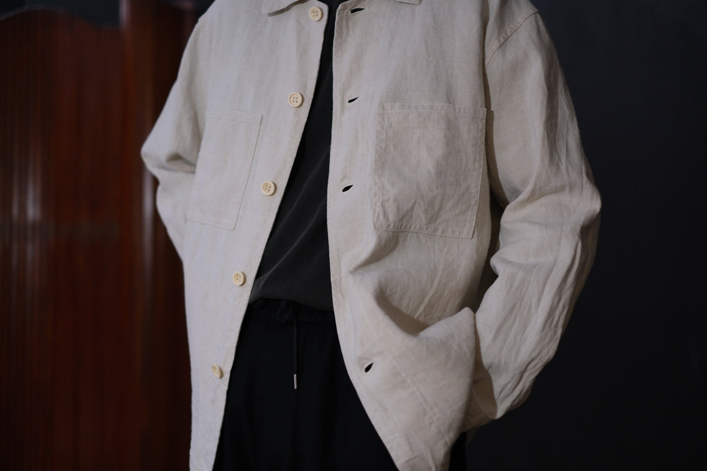 Chez VIDALENC  /  JACKET KUB /  ANTIC LINEN