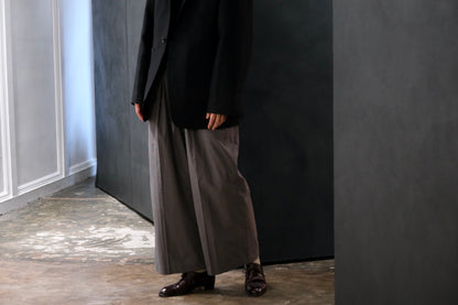 POSTELEGANT/ High Count Cotton Extra Wide Trousers
