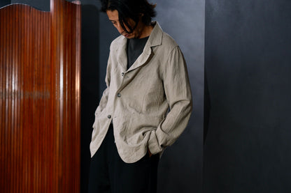 Chez Vidalenc  / Jacket P3  /  Wool Boiled Beige