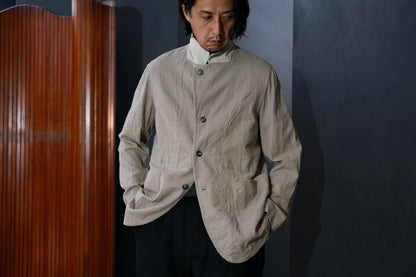 Chez Vidalenc  / Jacket P3  /  Wool Boiled Beige