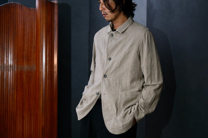 Chez Vidalenc  / Jacket P3  /  Wool Boiled Beige