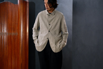 Chez Vidalenc  / Jacket P3  /  Wool Boiled Beige