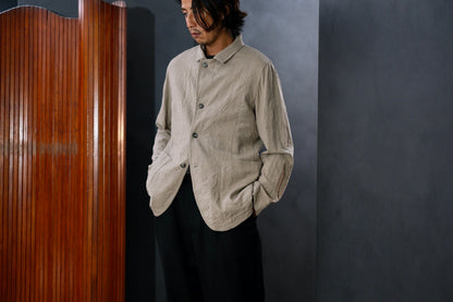 Chez Vidalenc  / Jacket P3  /  Wool Boiled Beige