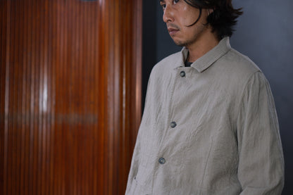 Chez Vidalenc  / Jacket P3  /  Wool Boiled Beige