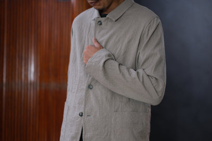 Chez Vidalenc  / Jacket P3  /  Wool Boiled Beige