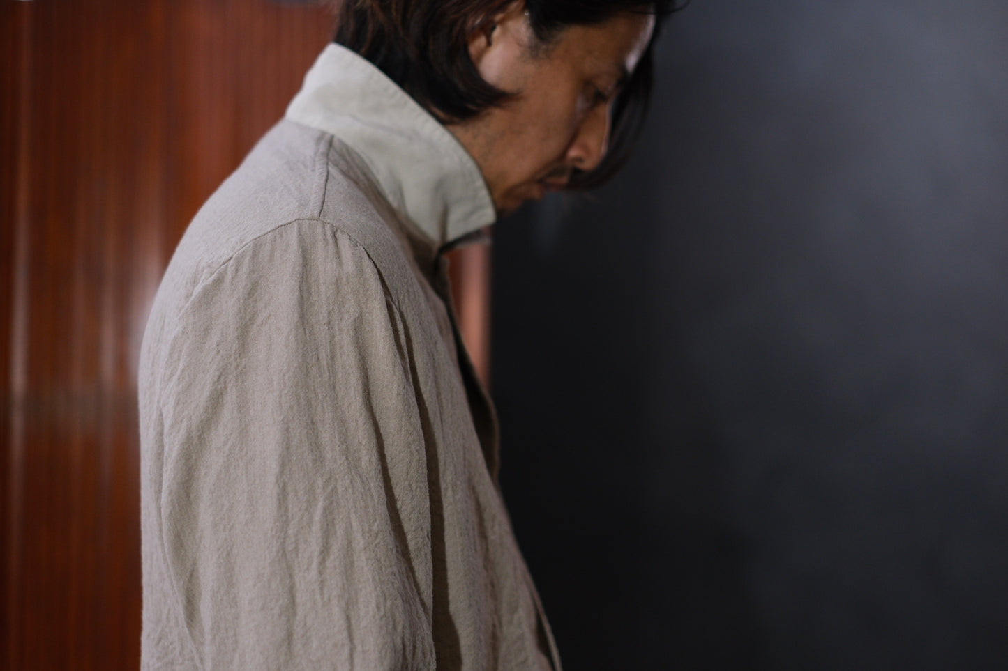 Chez Vidalenc  / Jacket P3  /  Wool Boiled Beige