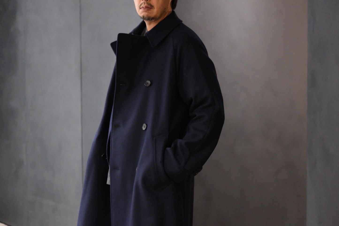 COHÉRENCE / Mod.FOUFOU Ⅱ/MELTON JERSEY / D.BLUE.