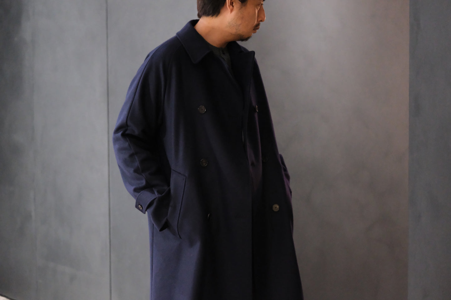 COHÉRENCE / Mod.FOUFOU Ⅱ/MELTON JERSEY / D.BLUE.