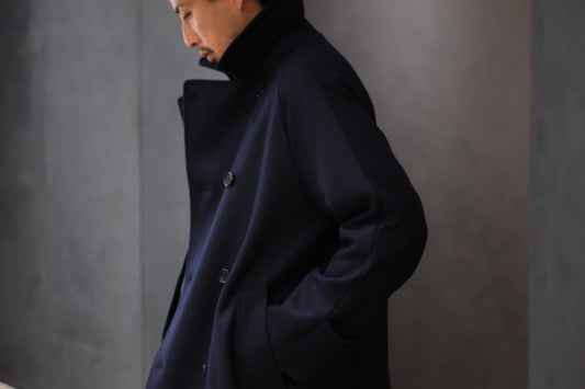 COHÉRENCE / Mod.FOUFOU Ⅱ / MELTON JERSEY / D.BLUE