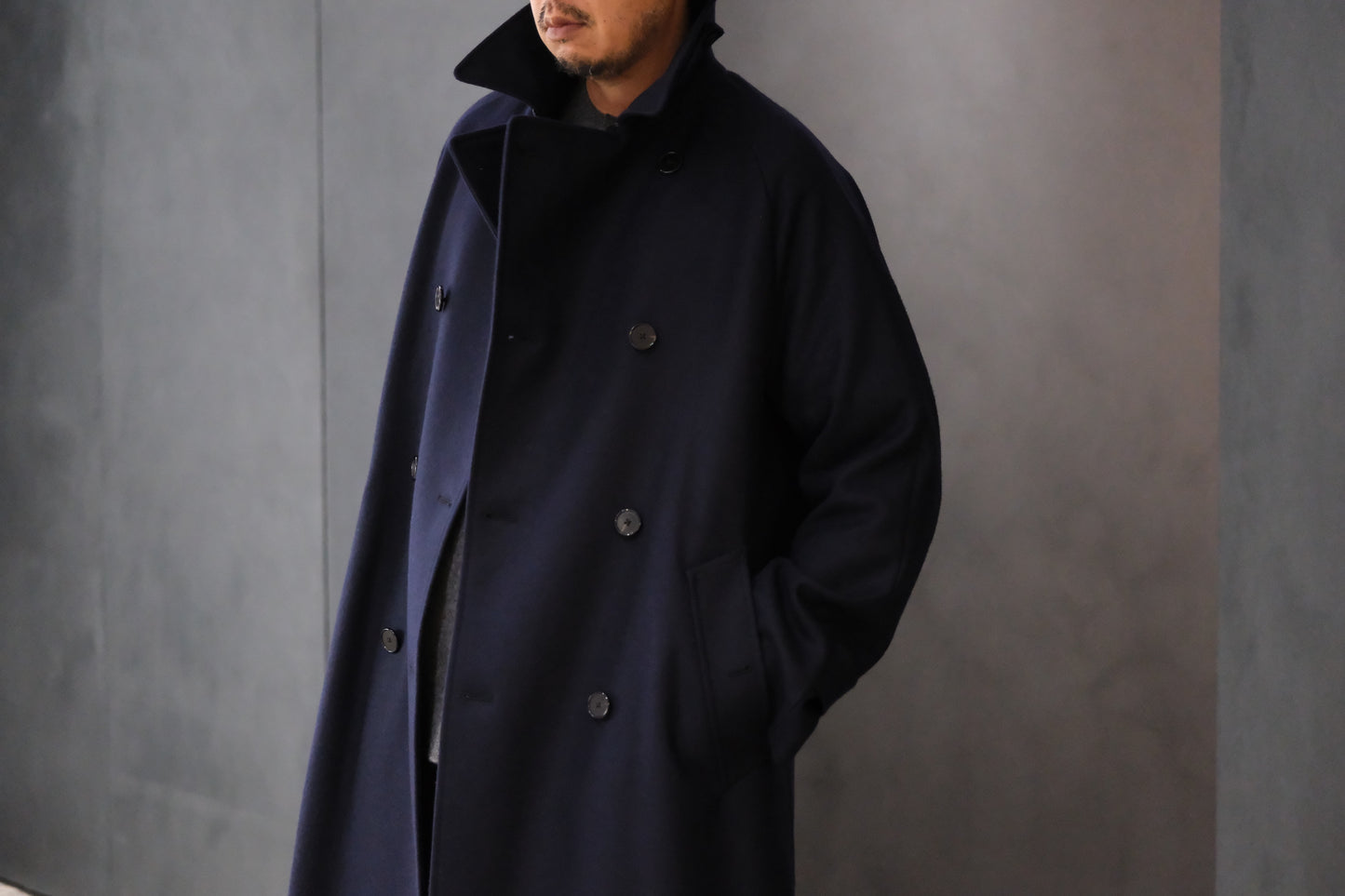 COHÉRENCE / Mod.FOUFOU Ⅱ/MELTON JERSEY / D.BLUE.