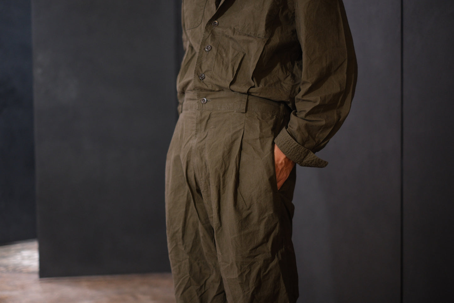 Chez Vidalenc/ JUMPY MEN  /COTTON SAILOR /KHAKI BROWN