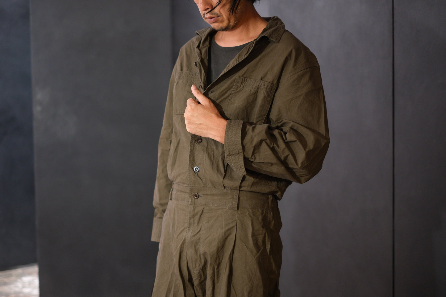 Chez Vidalenc/ JUMPY MEN  /COTTON SAILOR /KHAKI BROWN