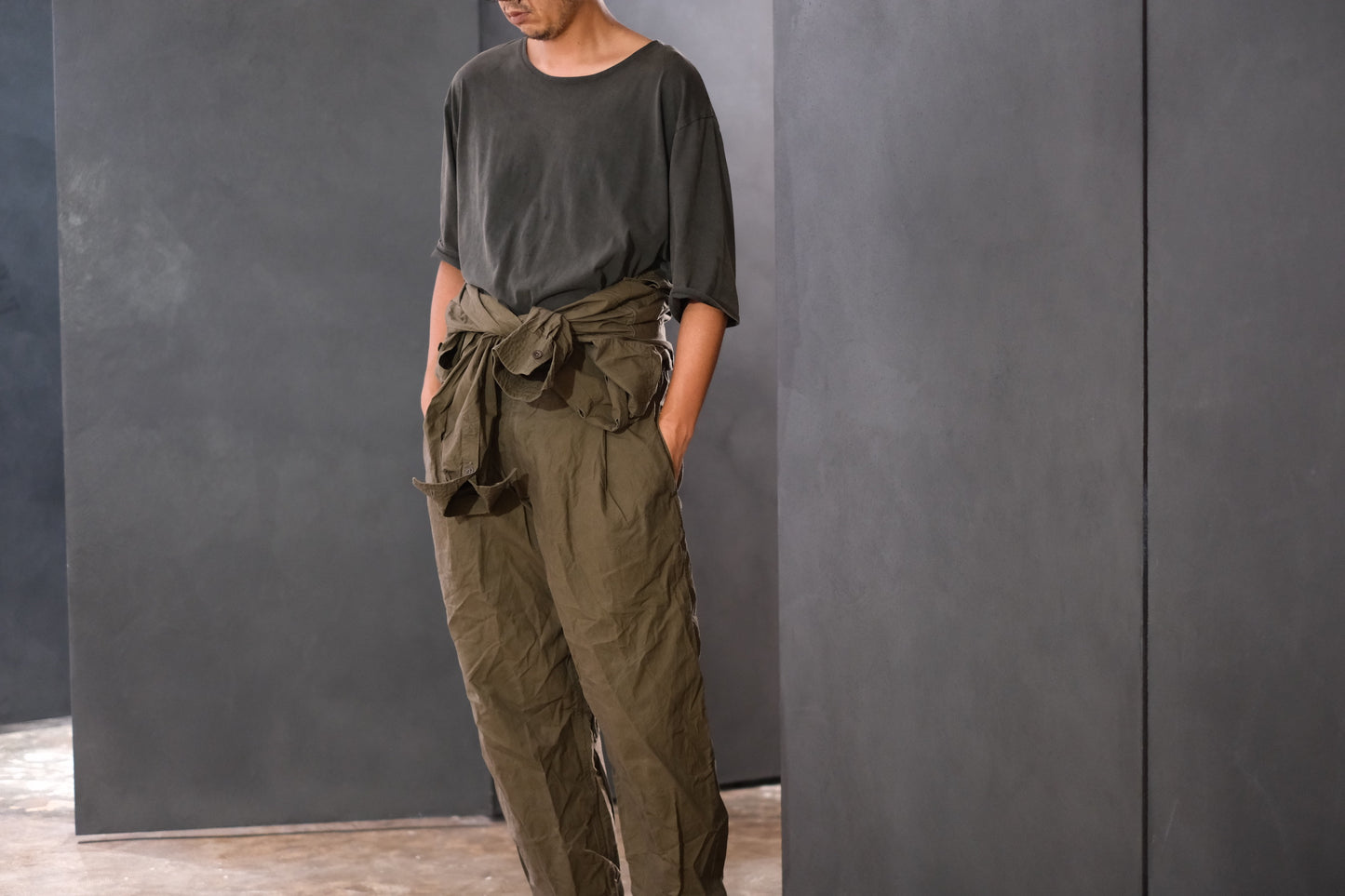 Chez Vidalenc/ JUMPY MEN  /COTTON SAILOR /KHAKI BROWN