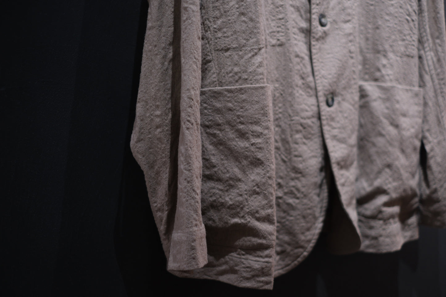 Chez Vidalenc  / Jacket P3  /  Wool Boiled Beige