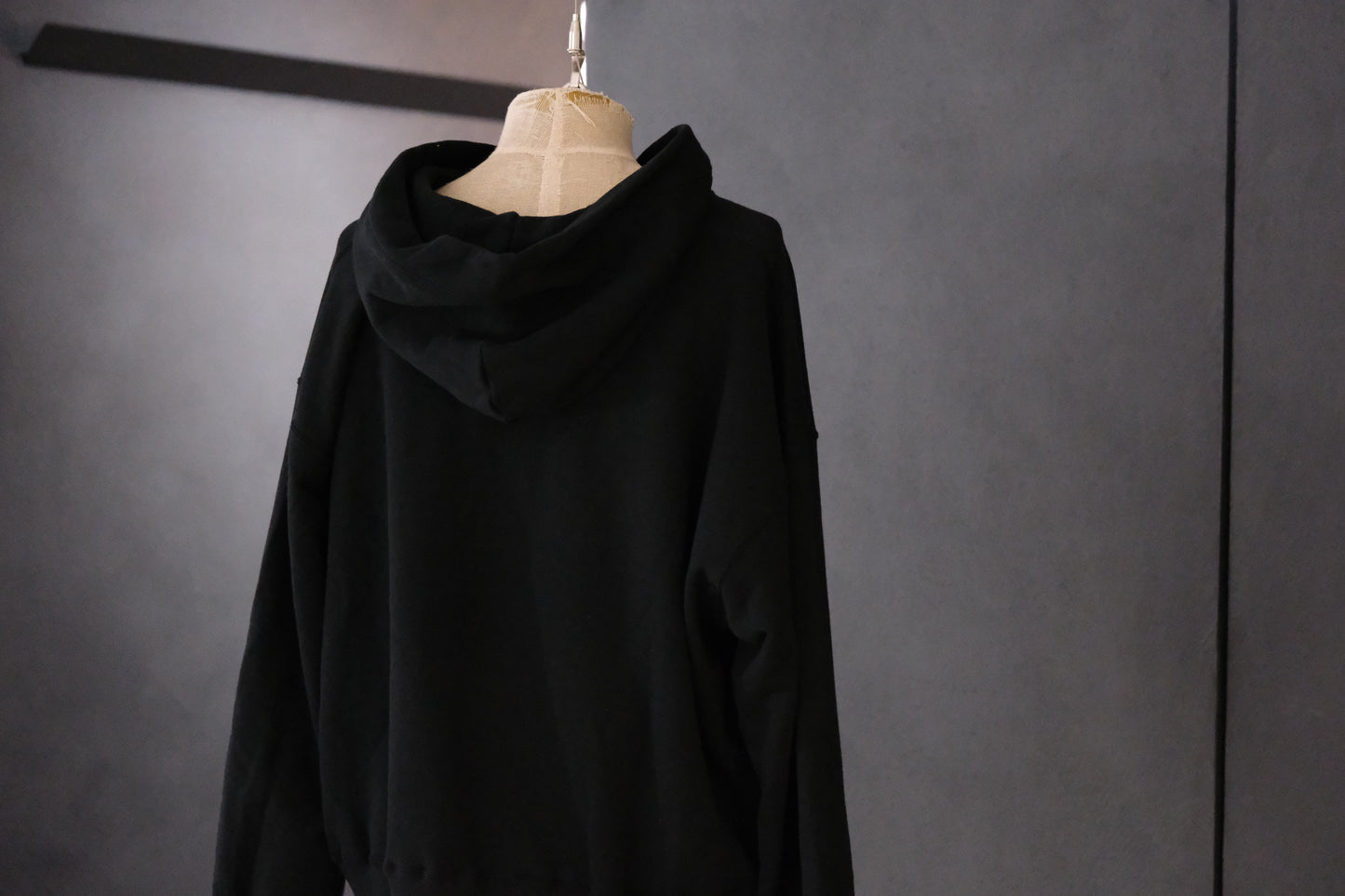 ANTOS/FRENCH TERRY HALF BUTTON DOWN HOODIE