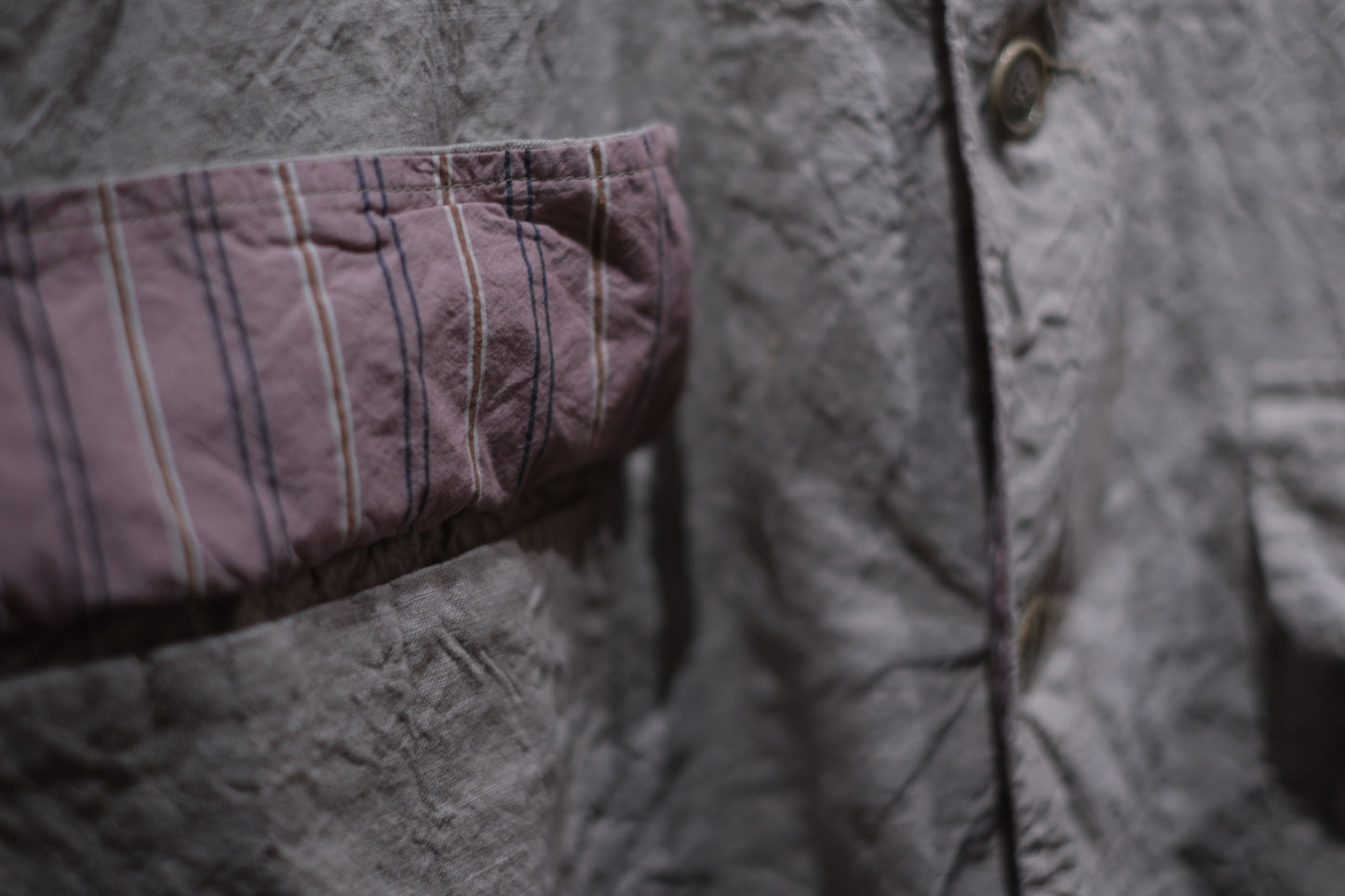 Chez VIDALENC  /  JACKET  MONGOLUX / ANCIENT LINEN