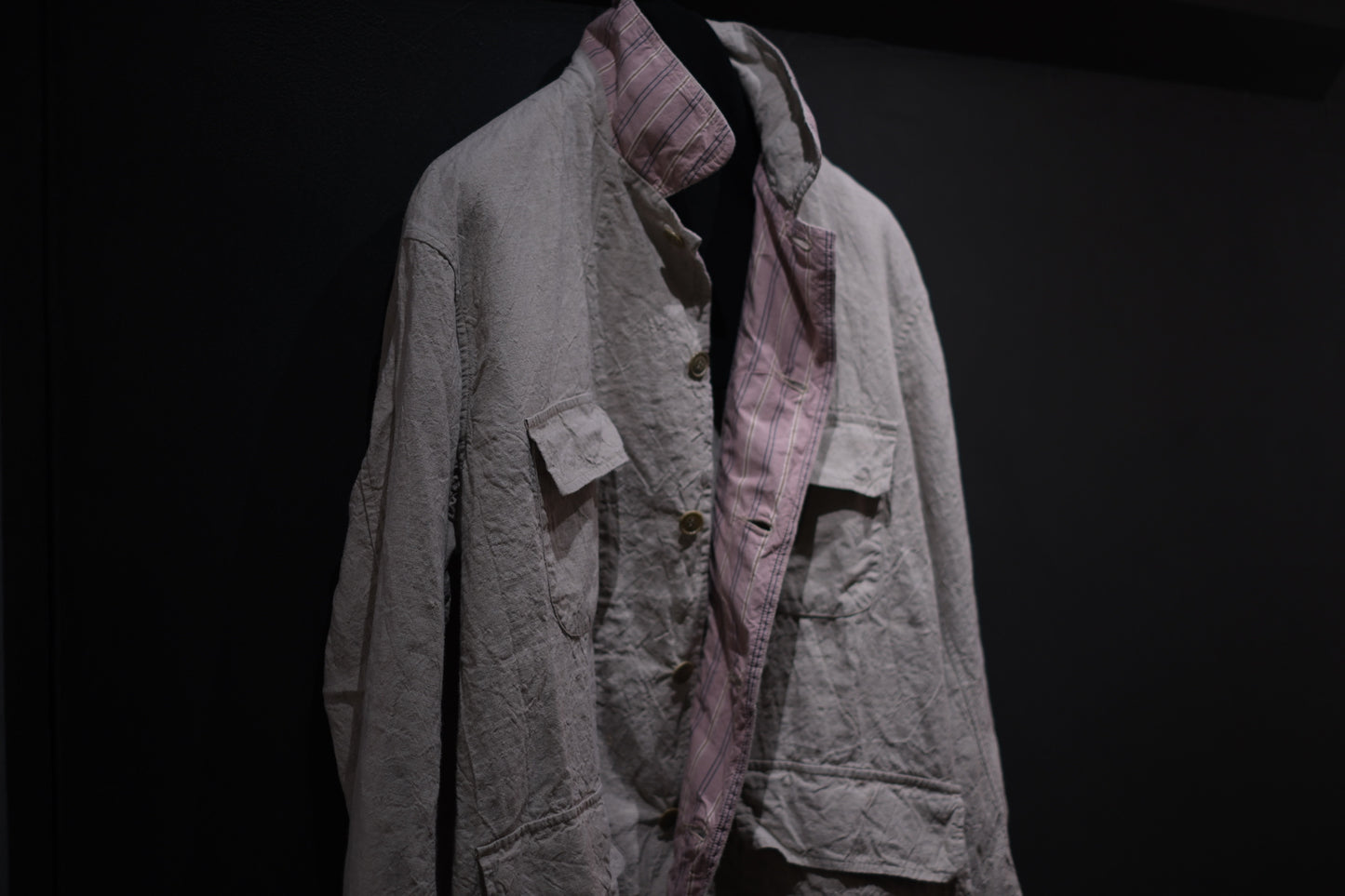 Chez VIDALENC  /  JACKET  MONGOLUX / ANCIENT LINEN