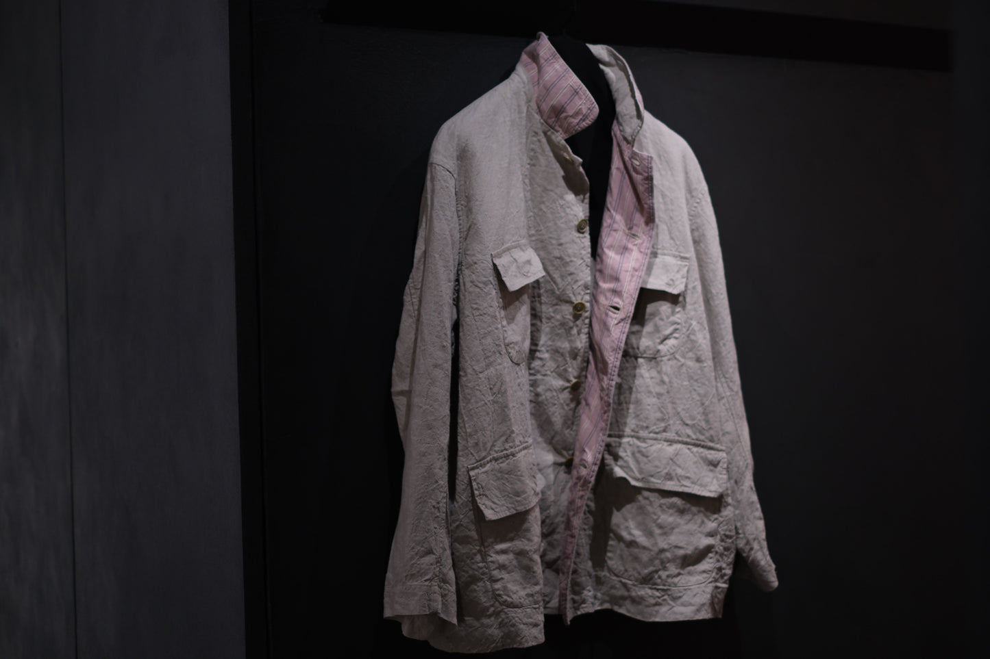 Chez VIDALENC  /  JACKET  MONGOLUX / ANCIENT LINEN