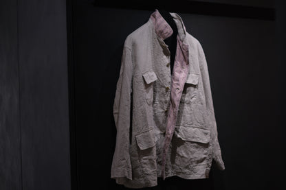 Chez VIDALENC  /  JACKET  MONGOLUX / ANCIENT LINEN