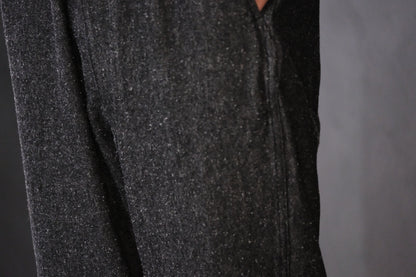 SANMONT　/ 26s_SPA0103 Cotton Silk Work Pants  / Black Indigo