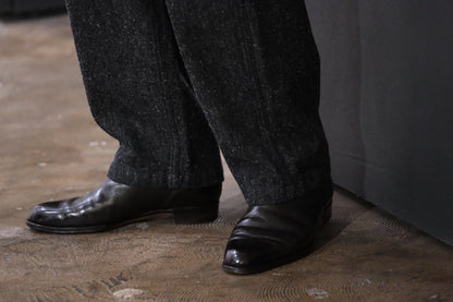 SANMONT　/ 26s_SPA0103 Cotton Silk Work Pants  / Black Indigo