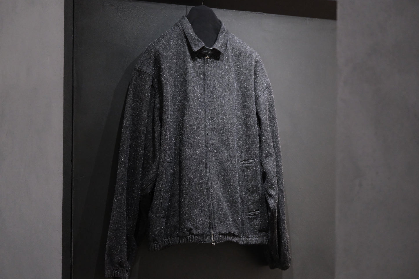 SANMONT　/  26s_SWA0104   Cotton Silk Swing Top  / Black Indigo