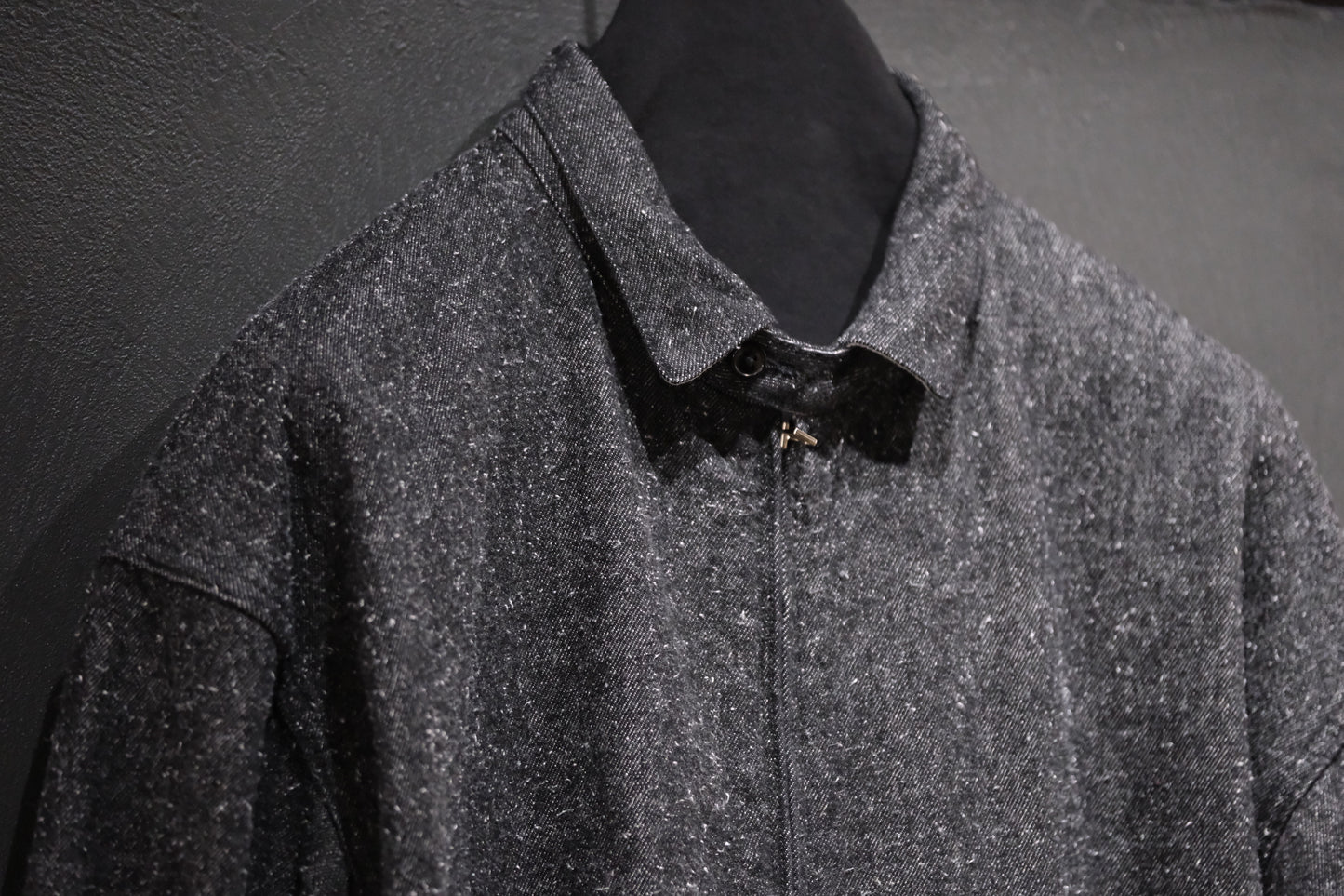 SANMONT　/  26s_SWA0104   Cotton Silk Swing Top  / Black Indigo