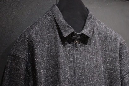 SANMONT　/  26s_SWA0104   Cotton Silk Swing Top  / Black Indigo