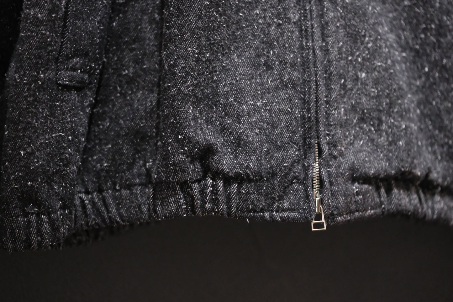 SANMONT　/  26s_SWA0104   Cotton Silk Swing Top  / Black Indigo