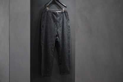 SANMONT　/ 26s_SPA0103 Cotton Silk Work Pants  / Black Indigo