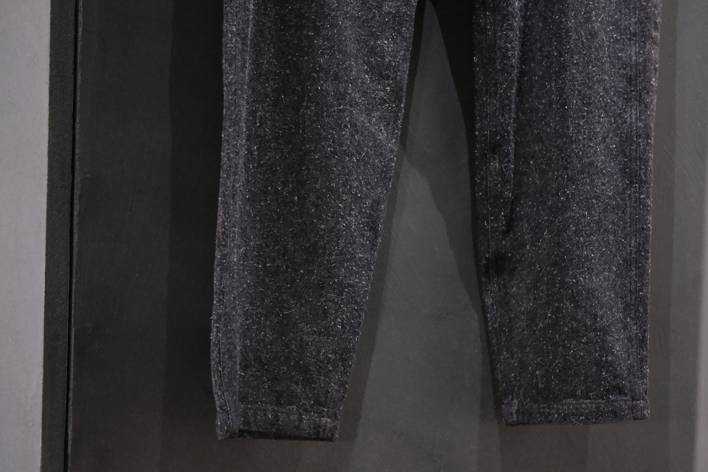 SANMONT　/ 26s_SPA0103 Cotton Silk Work Pants  / Black Indigo