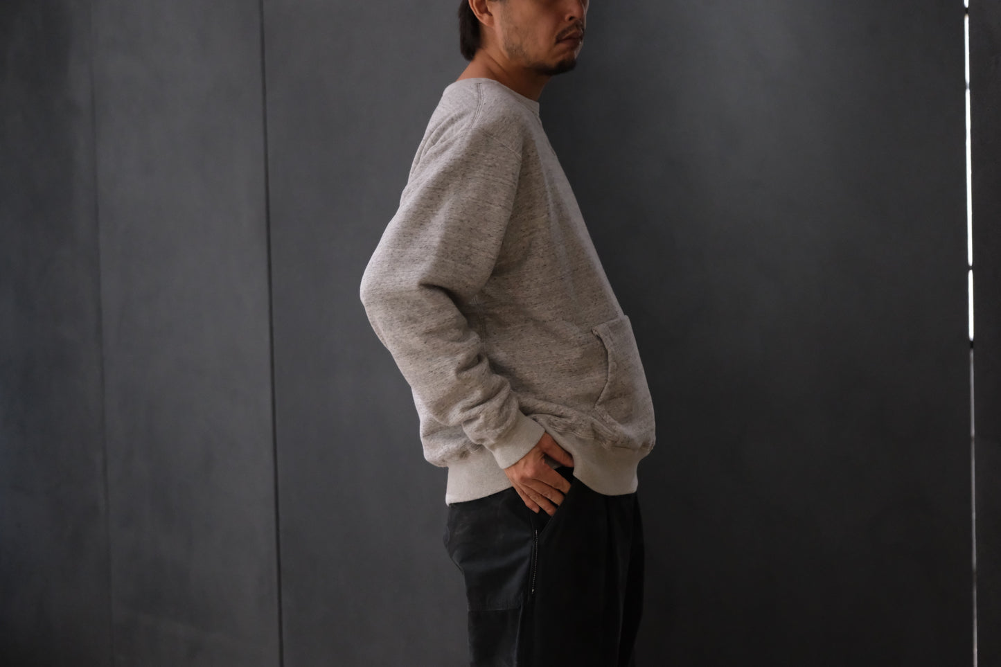 WASEW / UNPARKA SWEAT / GRAY ・ BRICK RED