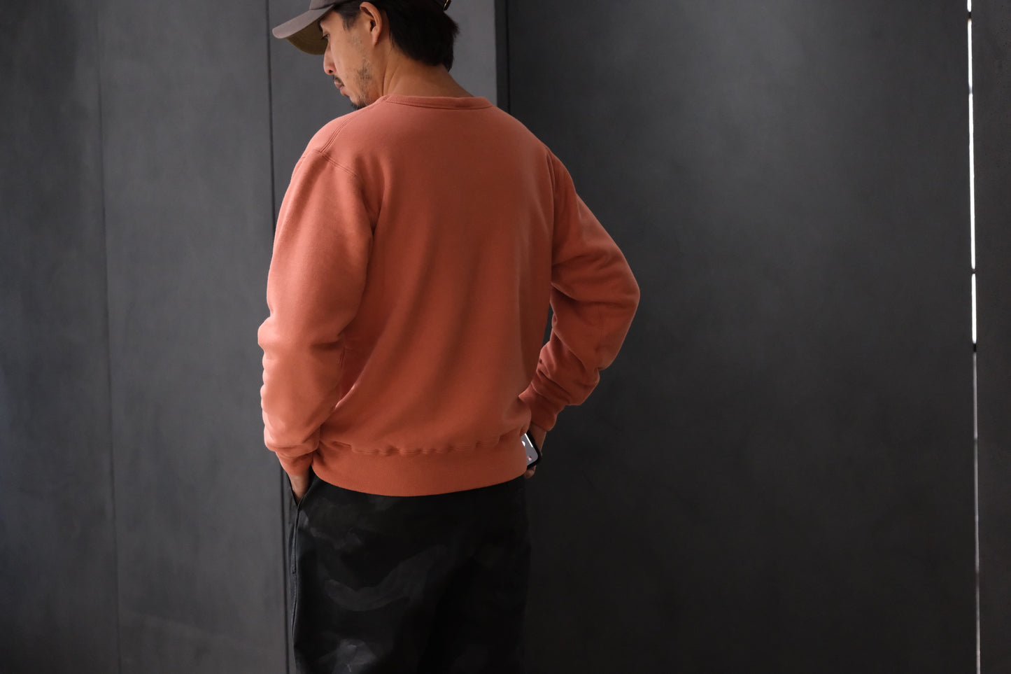 WASEW / UNPARKA SWEAT / GRAY ・ BRICK RED