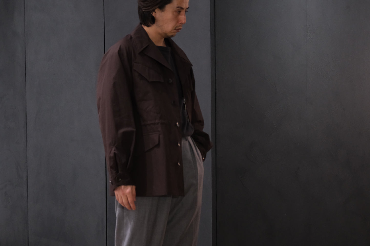 2026AW受注商品/COHERENCE/ROBERT-FLC/COHÉRENCE WEATHER RESISTANT COTTON LIGHT/CACAO