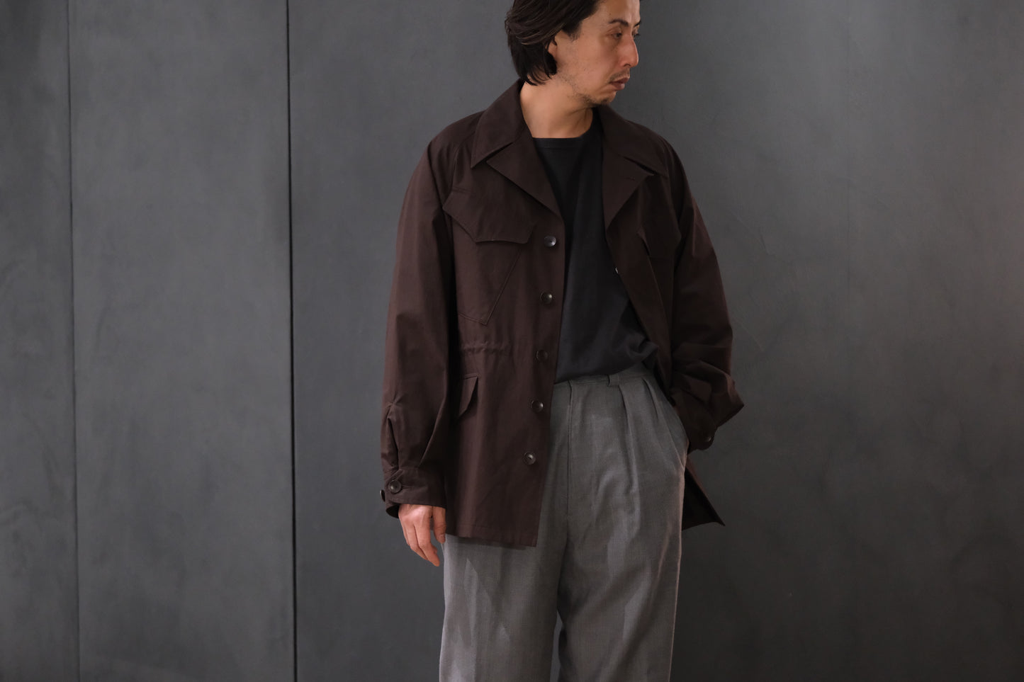 2026AW受注商品/COHERENCE/ROBERT-FLC/COHÉRENCE WEATHER RESISTANT COTTON LIGHT/CACAO