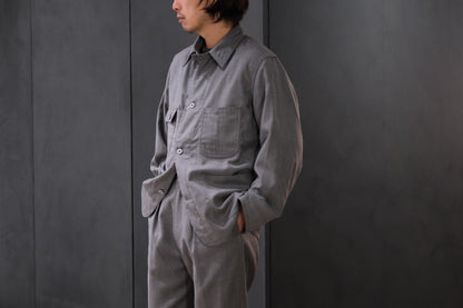 2026AW受注商品/COHERENCE/JACKSON/ROVER WOOL TWILL/GREY NAILHEAD